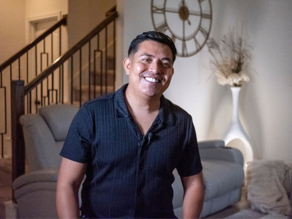 José Manuel Diaz en su casa