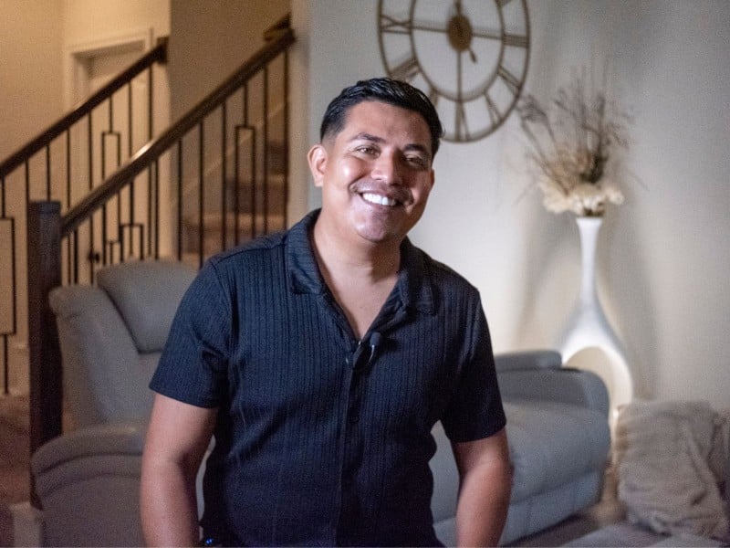 José Manuel Diaz en su casa