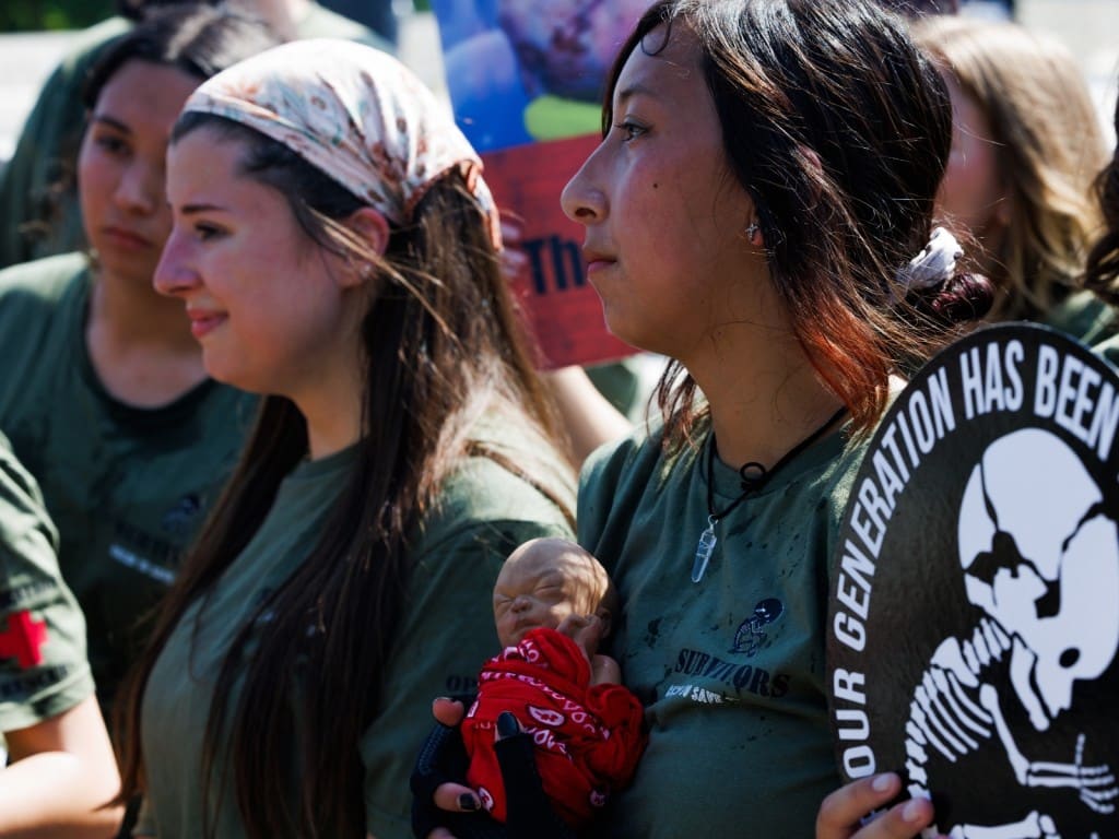 Manifestantes antiaborto