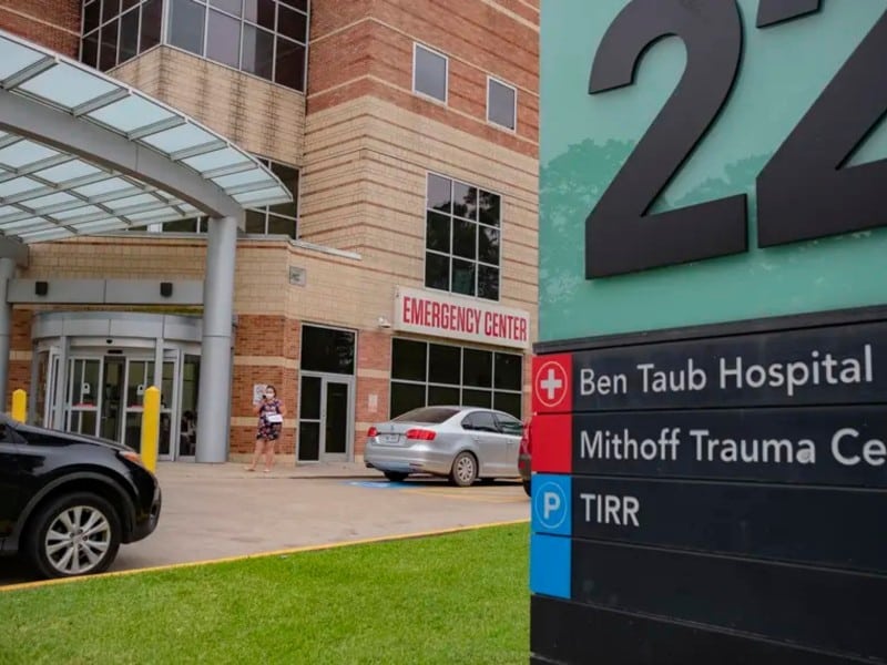La sala de emergencia del hospital Ben Taub en el centro médico de Houston