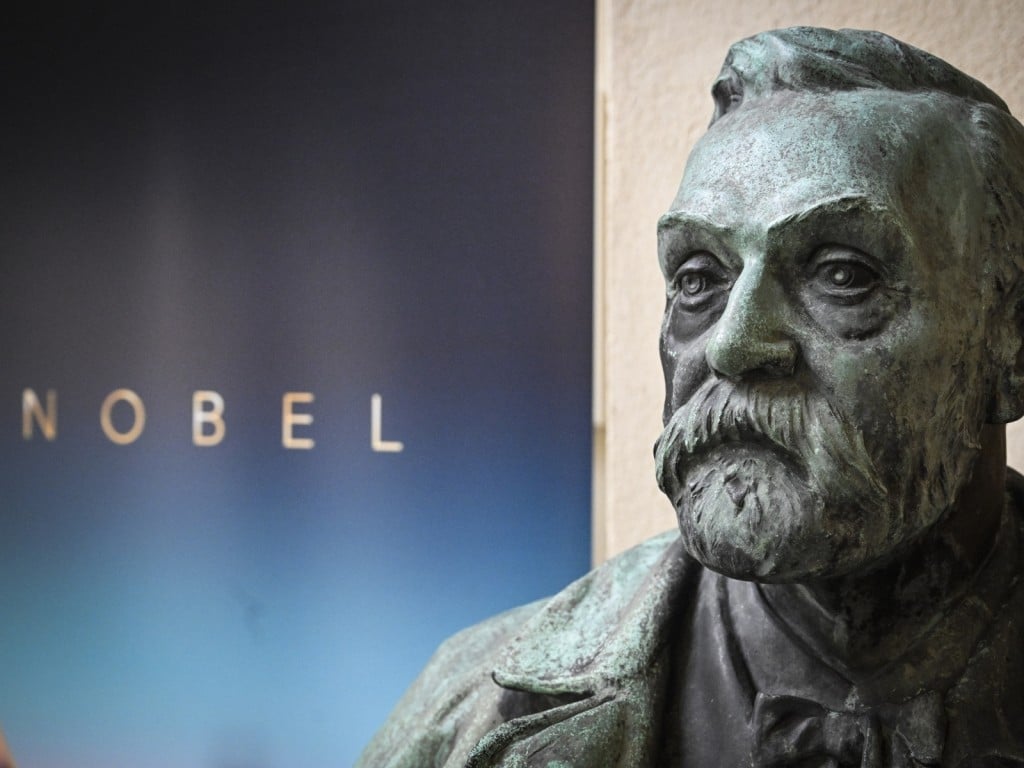Busto de Alfred Nobel en la Fundación que lleva su nombre en Estocolmo.
