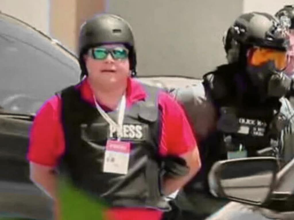 Captura del momento en que Mario Guevara es arrestado en Atlanta, Georgia, el 14 de junio de 2025.