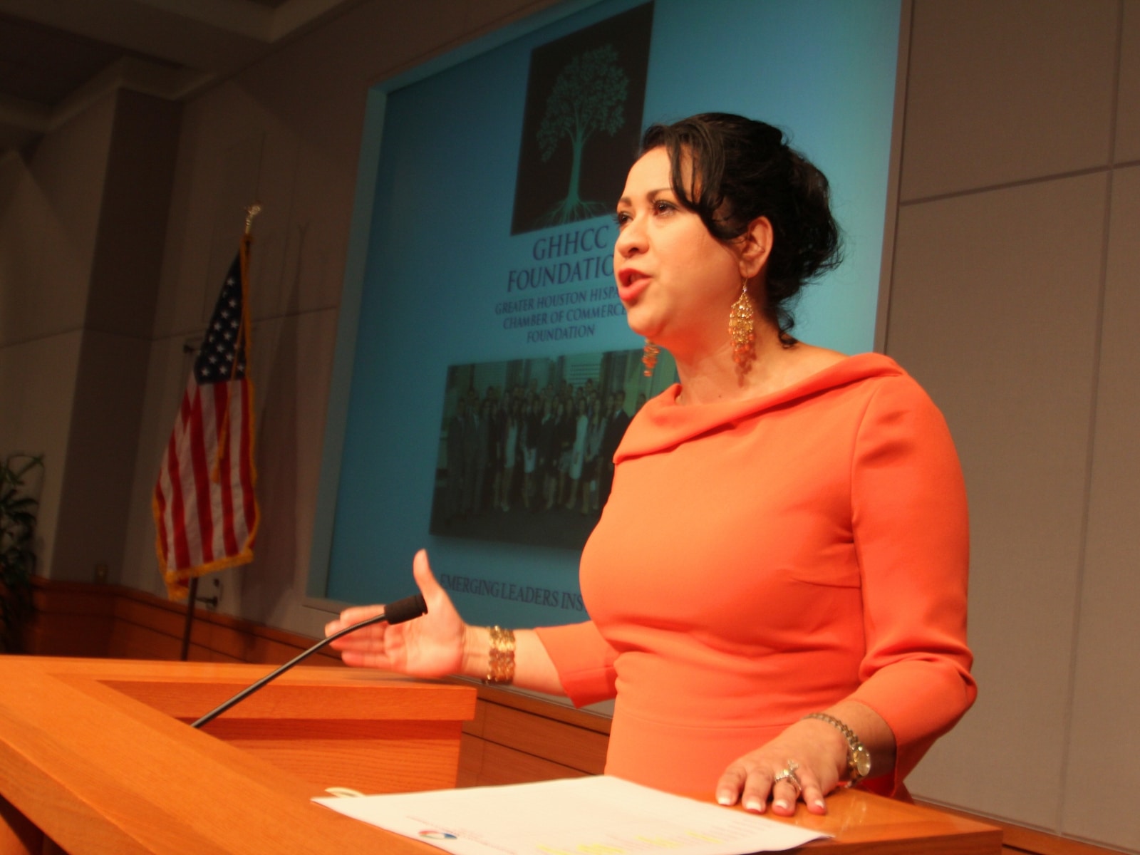 Laura Murillo, presidente de la Cámara de Comercio Hispana de Houston.