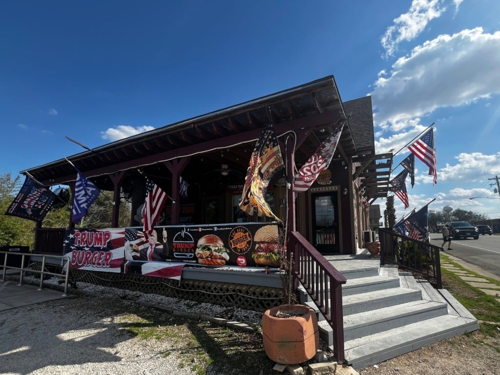 'Trump Burger' en Bellvile, Texas.