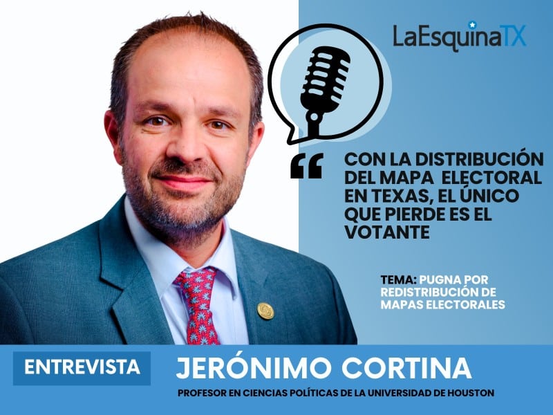 Fotografía de Jerónimo Cortina, profesor de Ciencias Políticas de la Universidad de Houston.