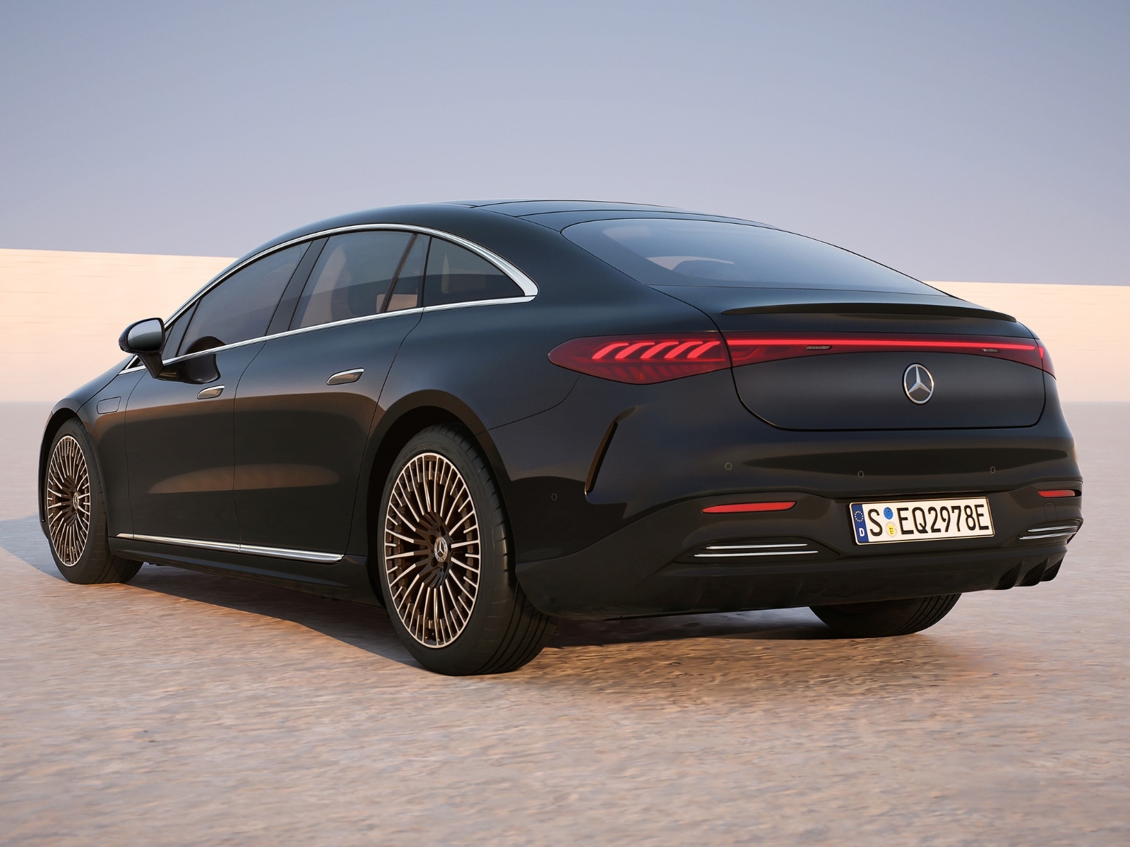 Perfil lateral del EQS 450 4MATIC