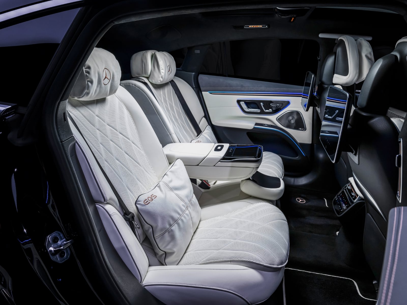 Interior trasero del EQS 450 4MATIC