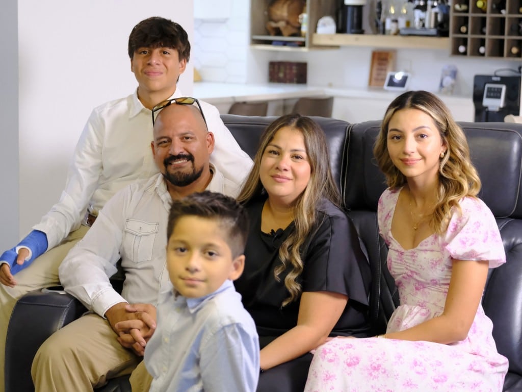 Foto de los integrantes de la familia Ortega