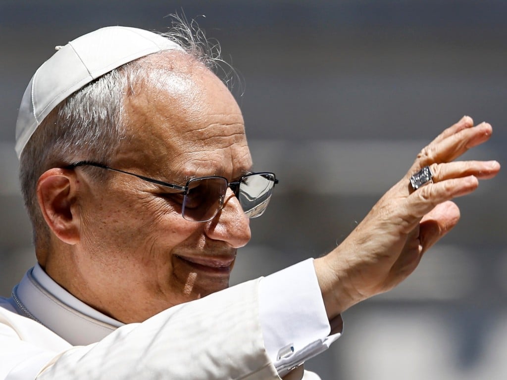 El papa León XIV en la Plaza de San Pedro, Ciudad del Vaticano