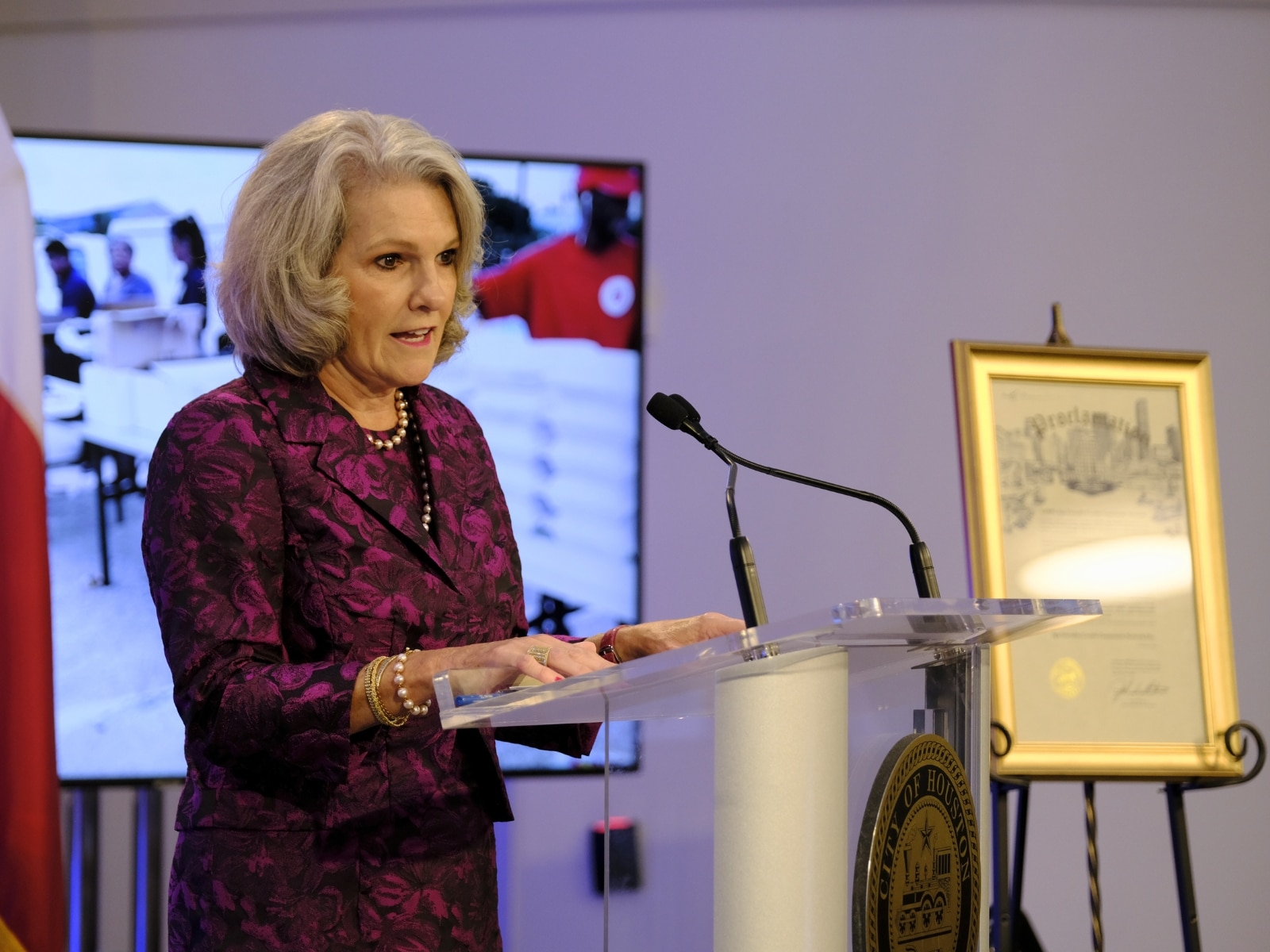 La concejal de Houston, Twila Carter