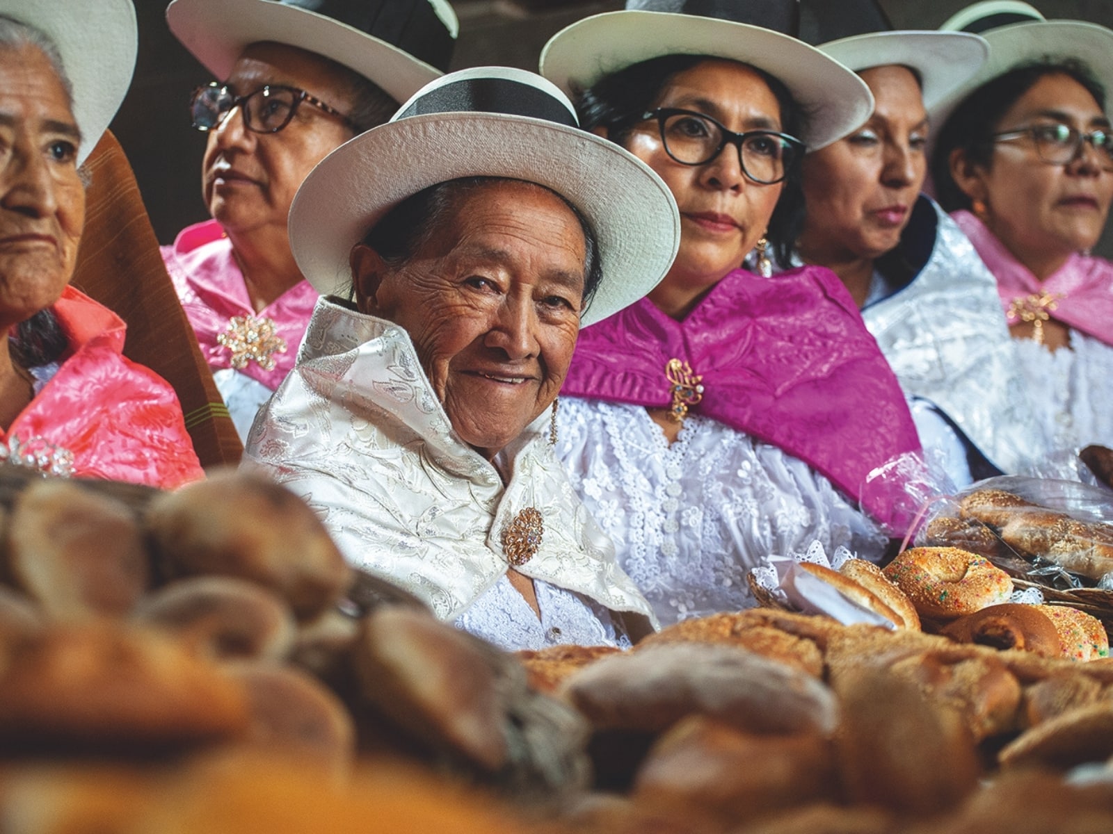 Panaderas ayacuchanas en el lanzamiento del libro.