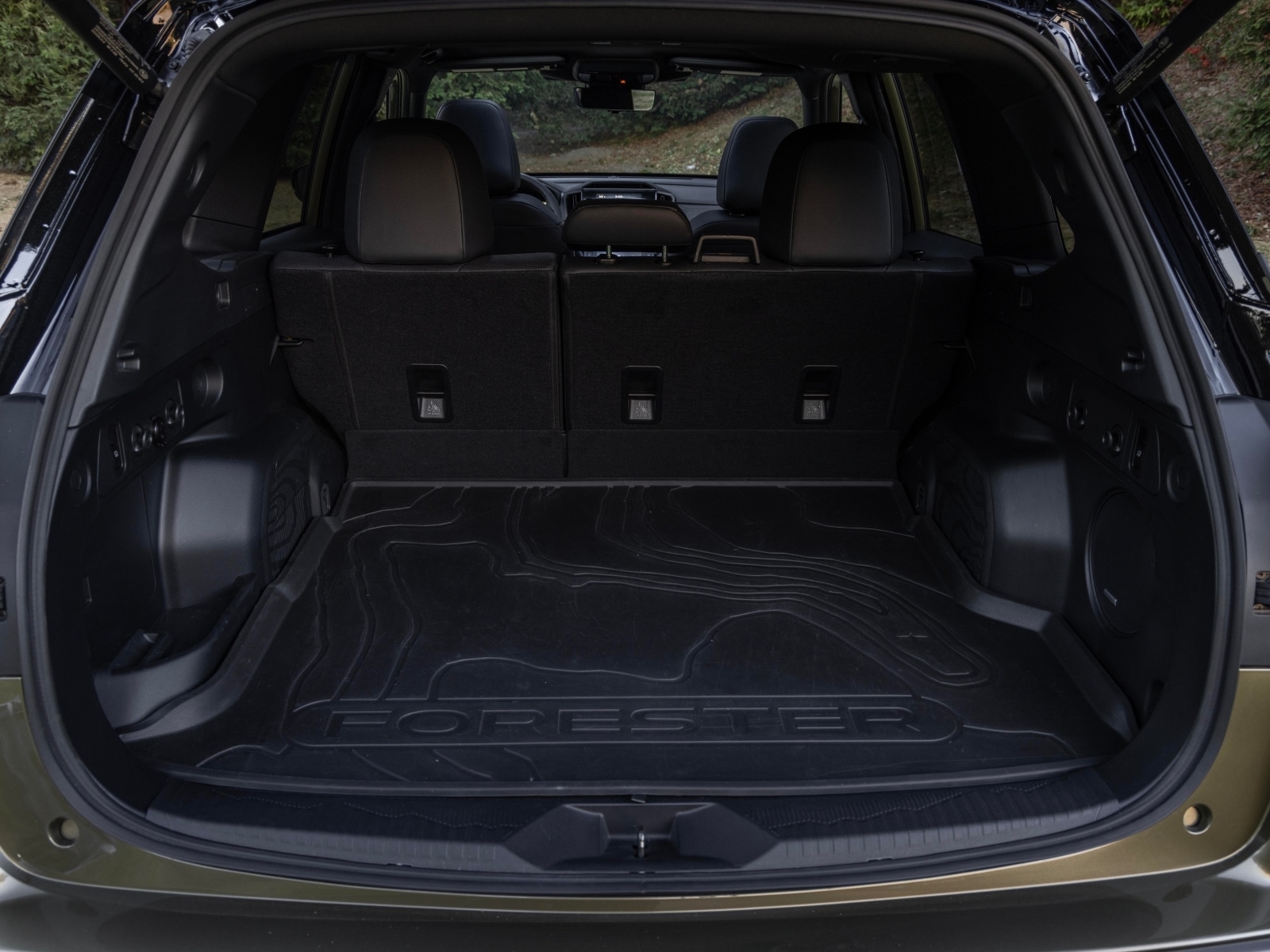 El área de carga del Forester
