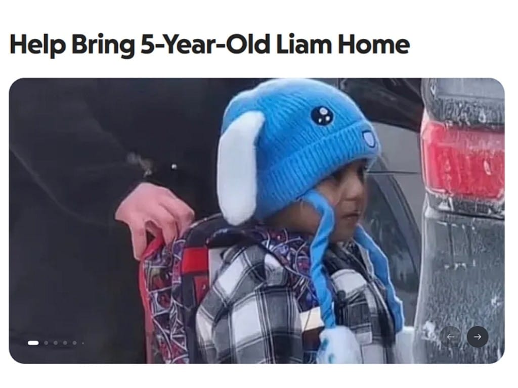 Captura de pantalla de la página GoFundMe