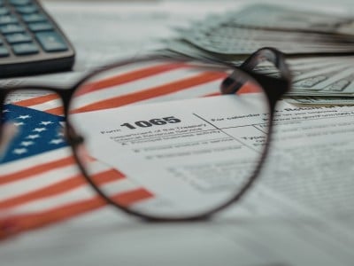 Imagen de un formulario de declaración de impuestos