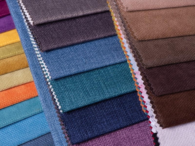 Foto de varios tipos de tela