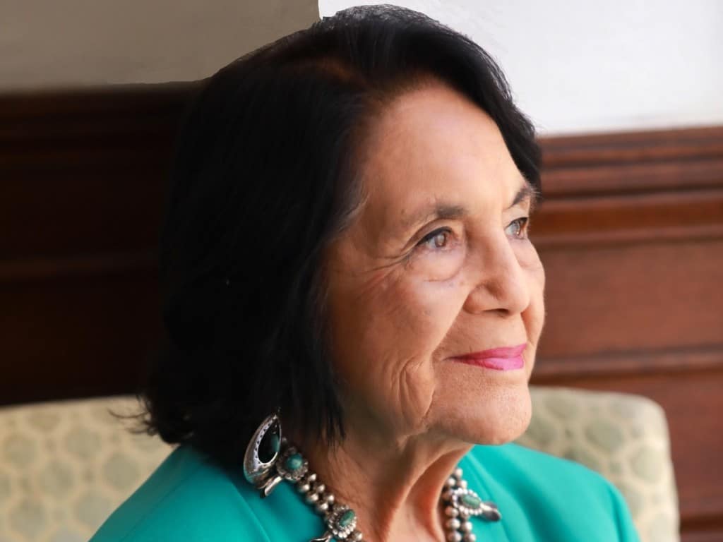 Dolores Huerta, con más de 90 años