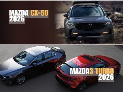 El Mazda CX-50 Turbo Meridian Edition 2026 y el Mazda 3 Sedan Turbo Premium Plus 2026