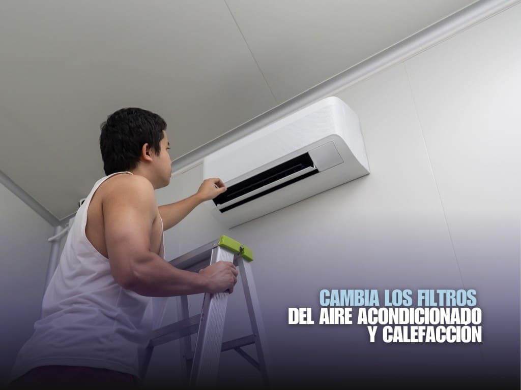 Cambiar filtros sucios del aire acondicionado