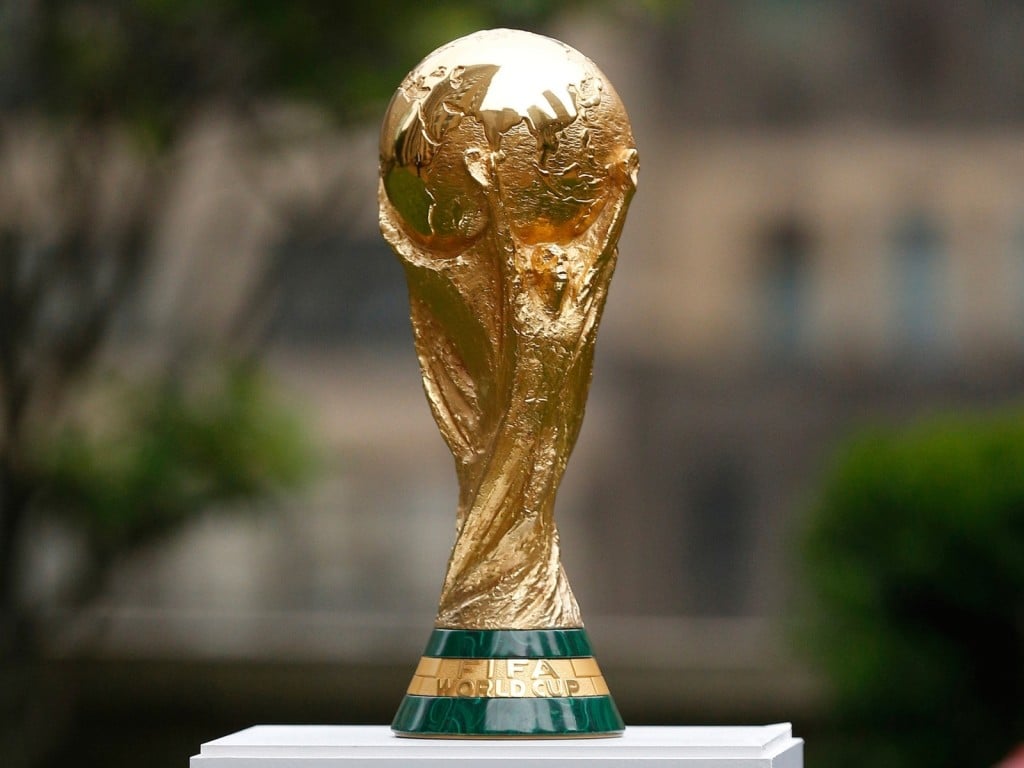 El trofeo del Mundial de Fútbol de la FIFA