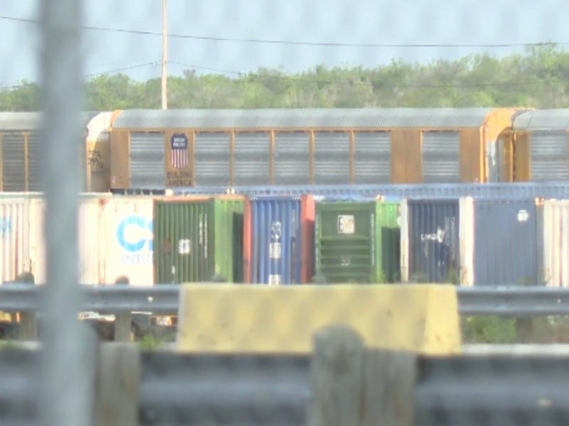 Vagones de un tren de Union Pacific estacionados
