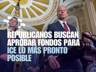 El líder de la mayoría republicana en el Senado John Thune, de Dakota del Sur