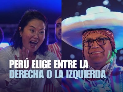 Ilustración de ambos candidatos al balotaje del Perú en el 2026