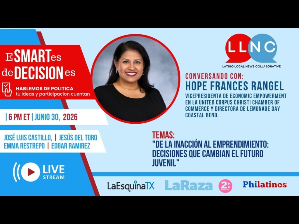 Imagen promocional de Martes de Decisiones, del Latino Local News Collaborative