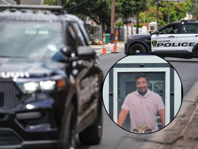 La policía trabaja en Canal Street, en Houston