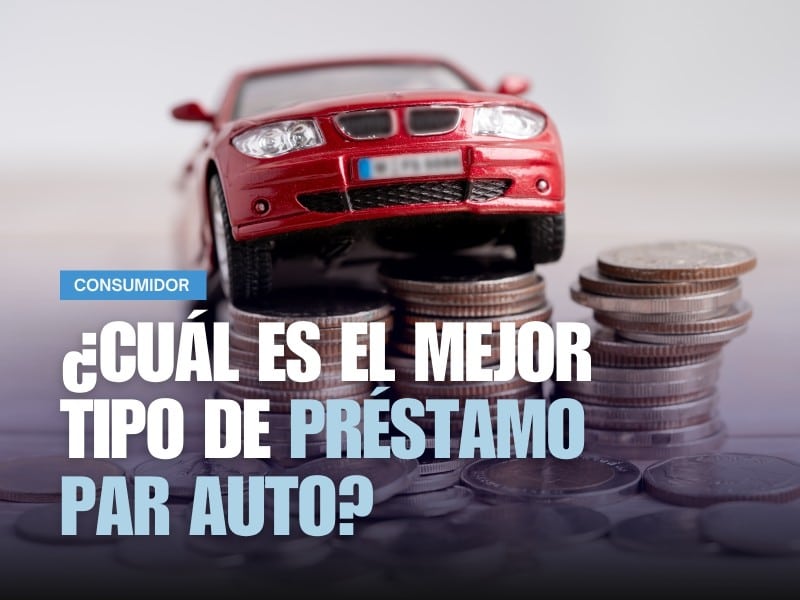 Imagen de un auto sobre un cúmulo de monedas