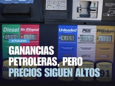 El precio del galón de combustible aparece electrónicamente