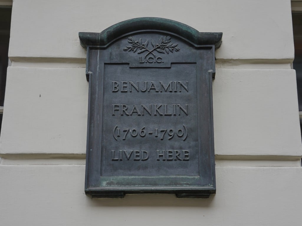 Casa de Benjamin Franklin en el centro de Londres