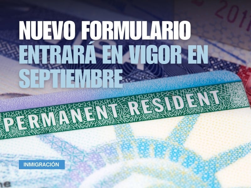 Imagen de una tarjeta de residencia permanente