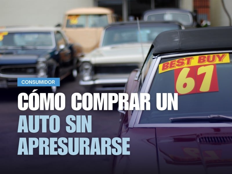 Fila de autos se segunda mano