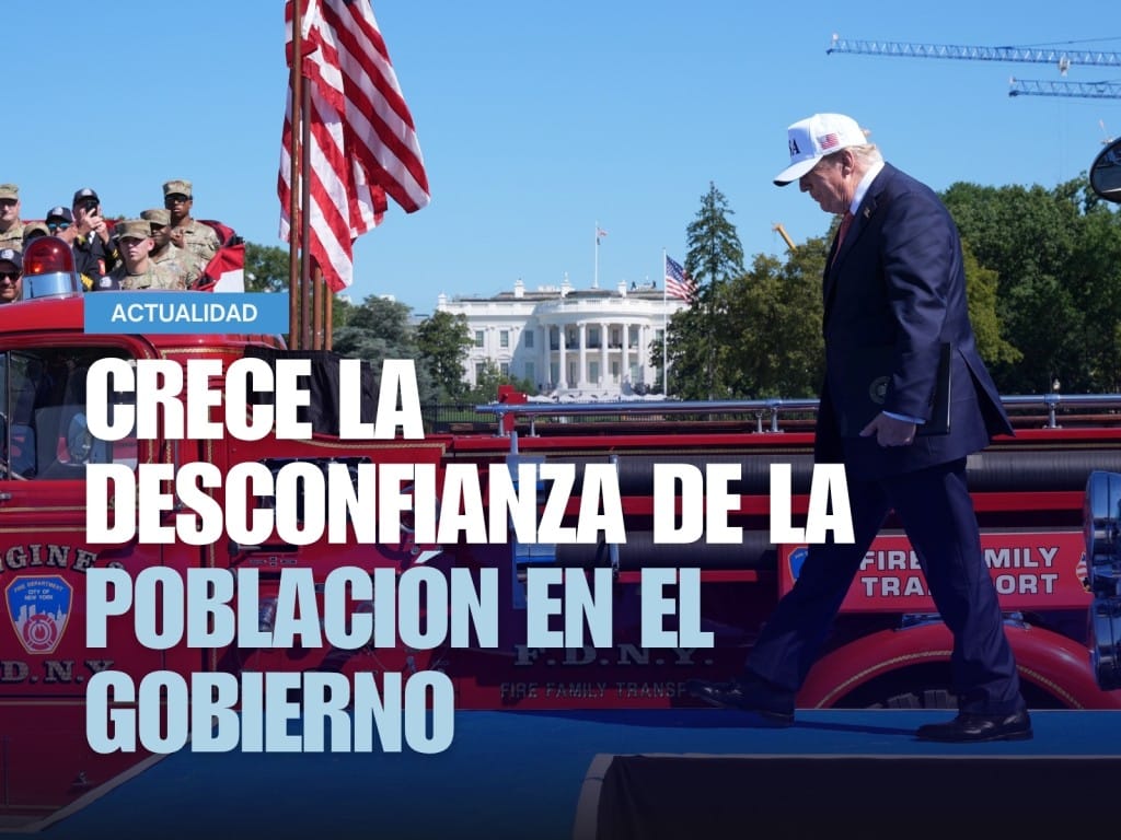 El presidente Donald Trump arriba a un evento