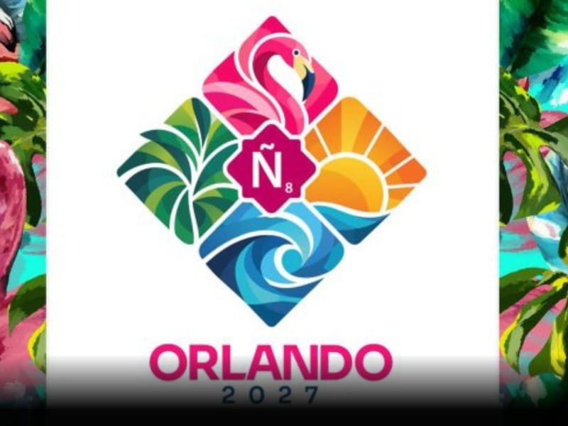Afiche con el nombre de la ciudad sede donde se celebrará el XXIX Campeonato Mundial de Scrabble en Español
